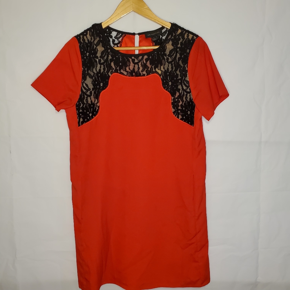 MM Couture Red and Black Dress 👗